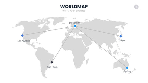 World Map Infographics for Global Markets & Geography