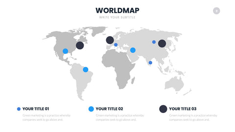 World Map Infographics for Global Markets & Geography