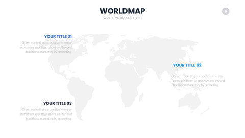 World Map Infographics for Global Markets & Geography