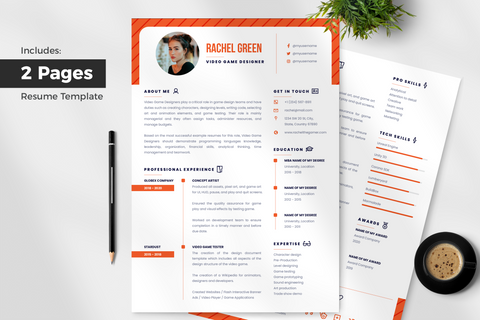 Ava Resume + Cover Letter Template