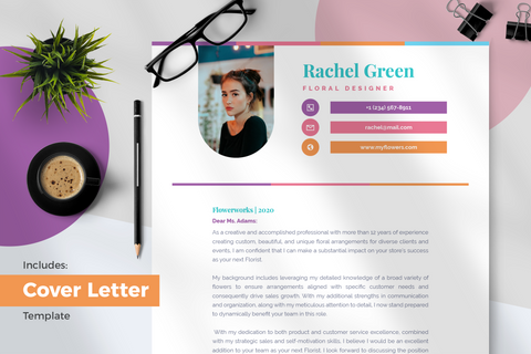 Zoe Resume + Cover Letter Template
