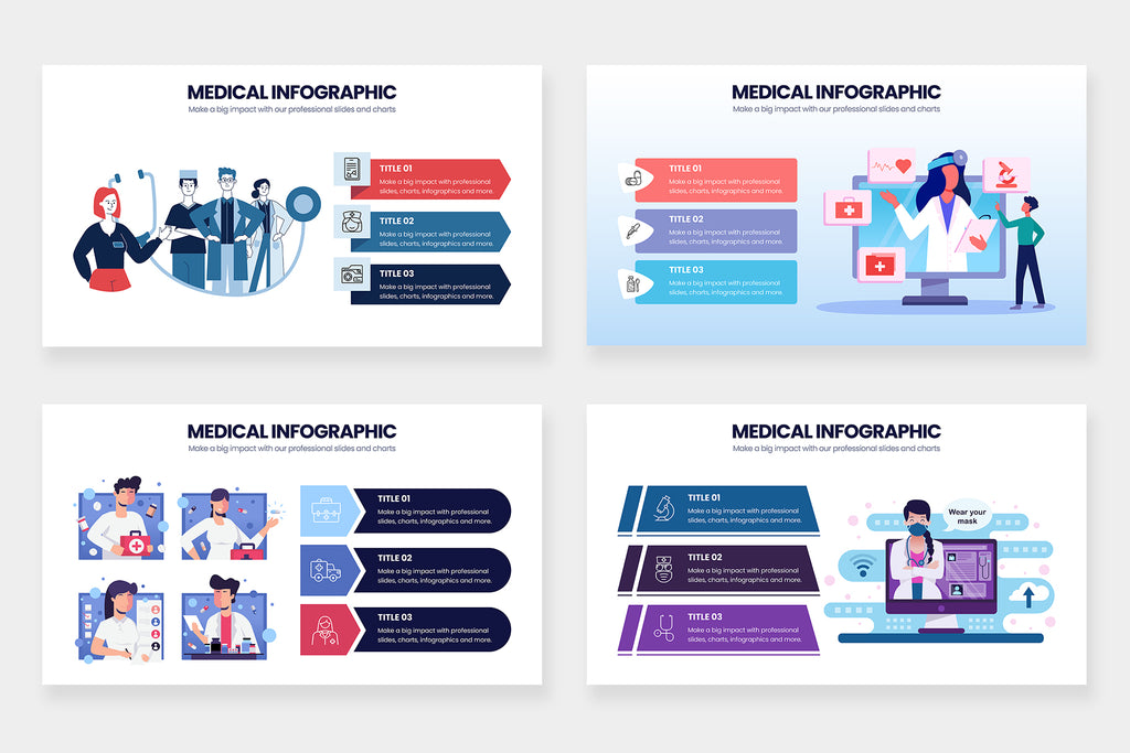 Medical Infographics for PowerPoint, Keynote, Illustrator and Google Slides