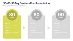 30-60-90 Day Business Plan Presentation slide 2