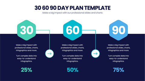 30 60 90 Day Plan Infographics