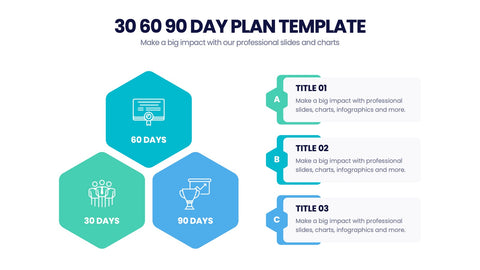 30 60 90 Day Plan Infographics