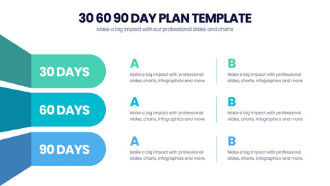 30 60 90 Day Plan Infographics