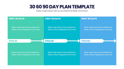 30 60 90 Day Plan Infographics
