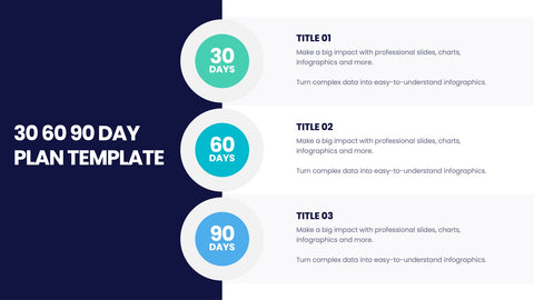 30 60 90 Day Plan Infographics