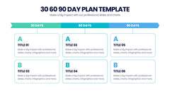 30 60 90 Day Plan Infographics slide 7