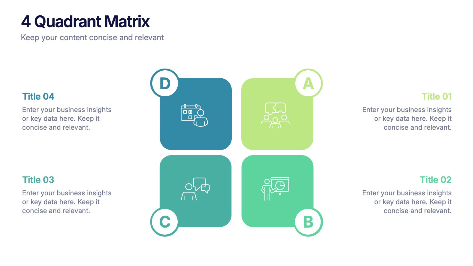 4-Quadrant Matrix Presentation