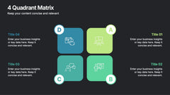 4-Quadrant Matrix Presentation slide 5