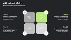 4-Quadrant Matrix Presentation slide 6
