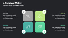4-Quadrant Matrix Presentation slide 8