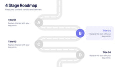 4 Stage Roadmap Template slide 3