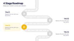 4 Stage Roadmap Template slide 4