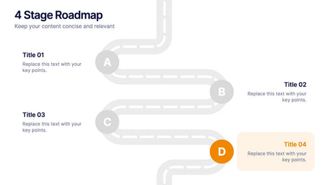 4 Stage Roadmap Template