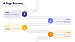 4 Stage Roadmap Template slide 6