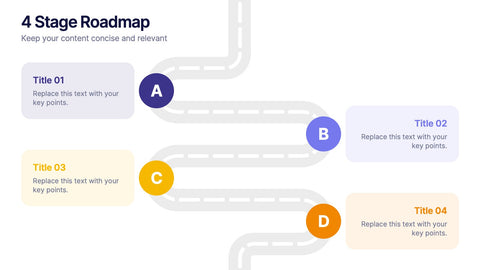 4 Stage Roadmap Template