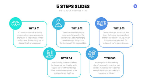 5 Steps Infographics