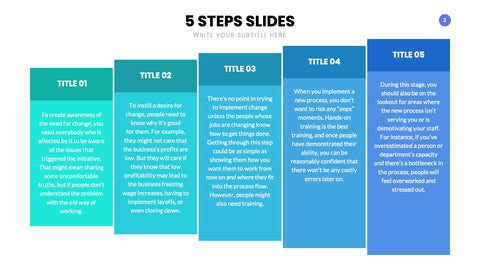 5 Steps Infographics