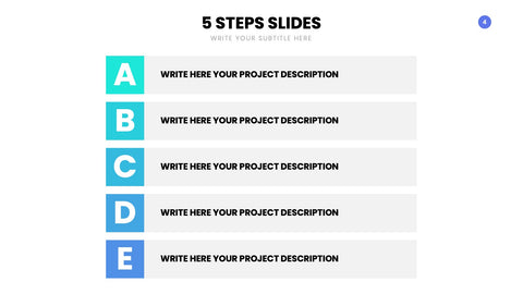 5 Steps Infographics