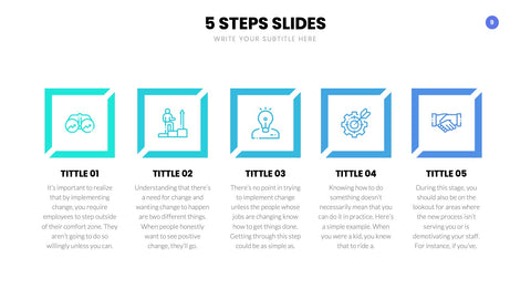 5 Steps Infographics