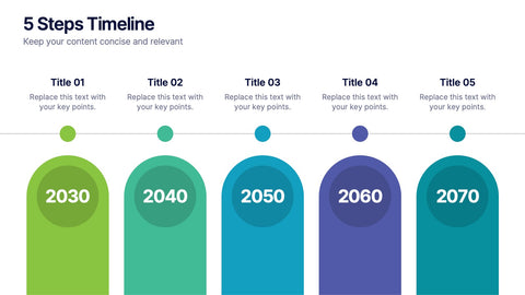 5 Steps Timeline Template