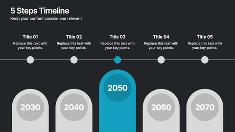 5 Steps Timeline Template