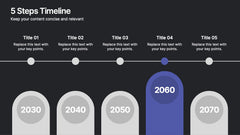 5 Steps Timeline Template slide 11