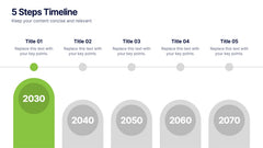 5 Steps Timeline Template slide 2