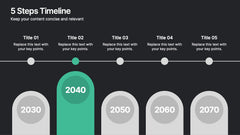 5 Steps Timeline Template slide 9