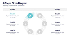 6 Steps Circle Diagram slide 2
