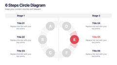 6 Steps Circle Diagram slide 6