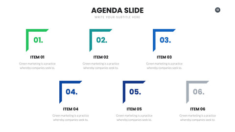 Agenda Infographics for Meetings & Project Planning
