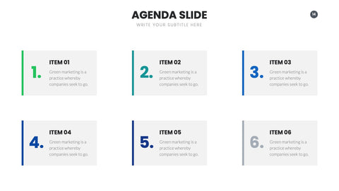 Agenda Infographics for Meetings & Project Planning