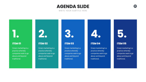 Agenda Infographics for Meetings & Project Planning