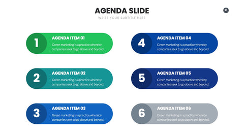 Agenda Infographics for Meetings & Project Planning