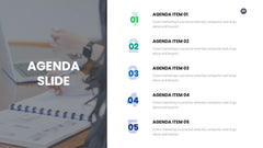 Agenda Infographics slide 25