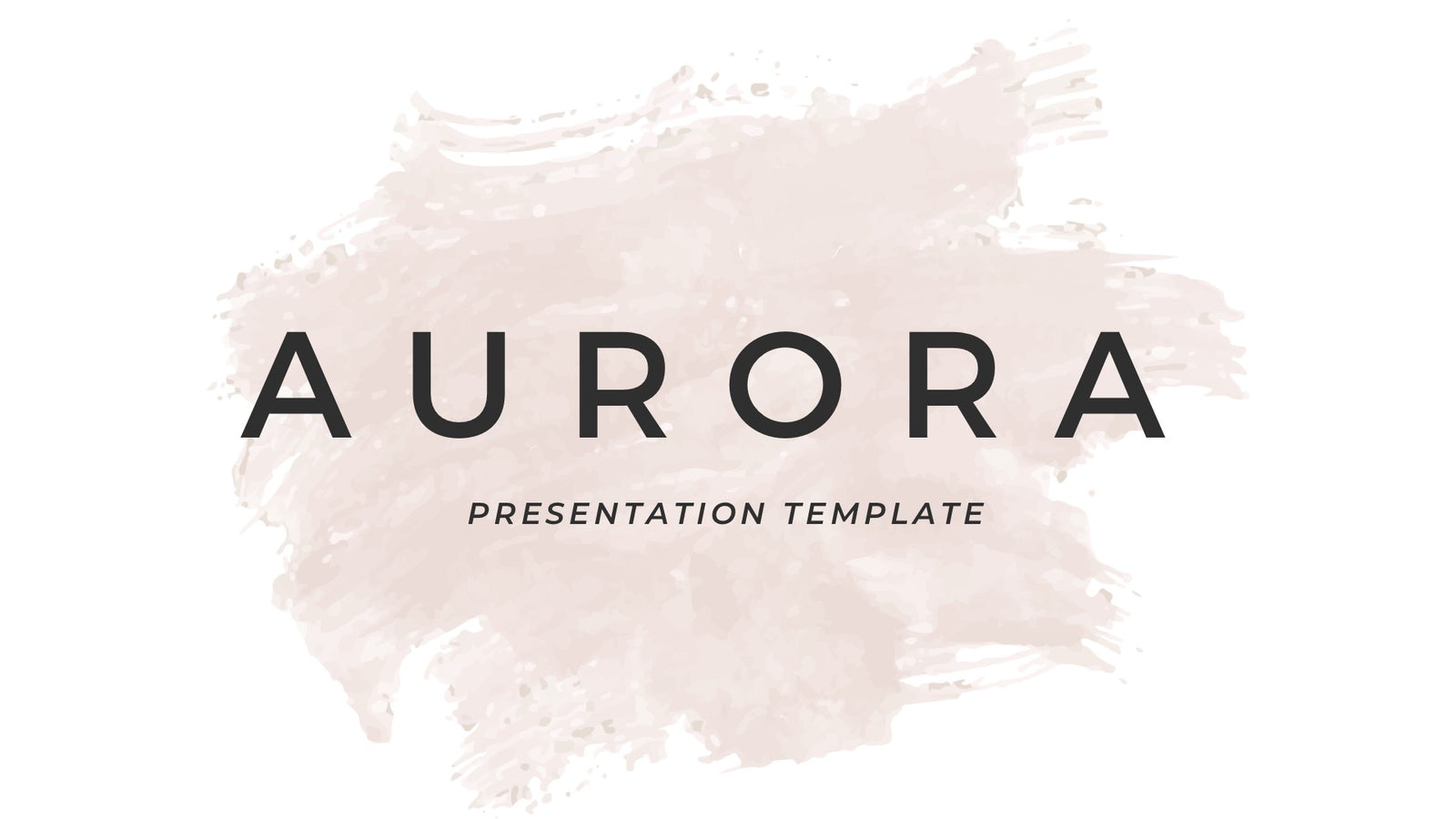 Aurora Minimal Presentation Template