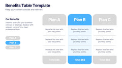 Benefits Table Template slide 3