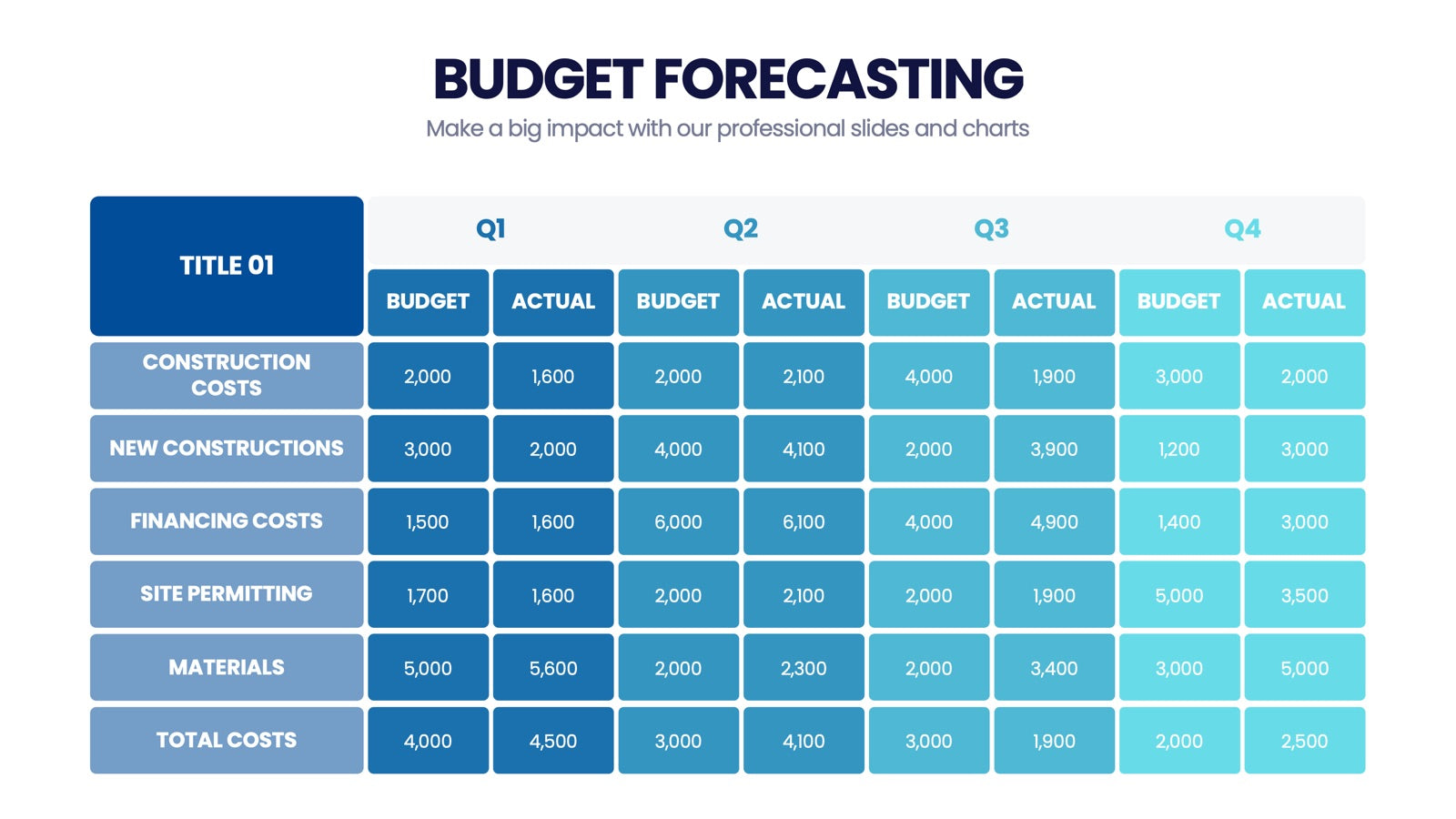 Budget Forecasting Infographics