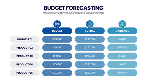 Budget Forecasting Infographics