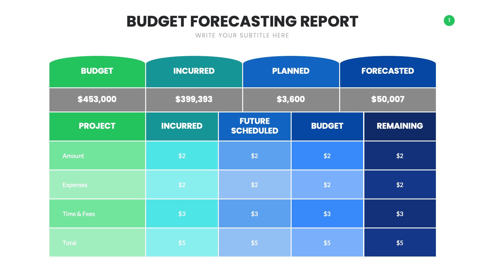 Budget Infographics