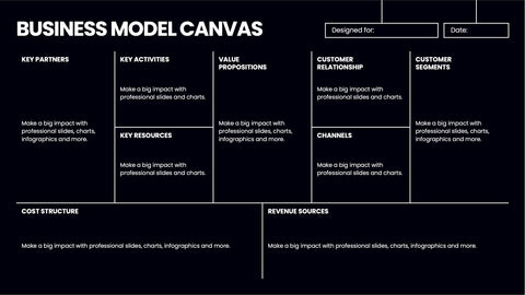 Business Model Canvas Infographics