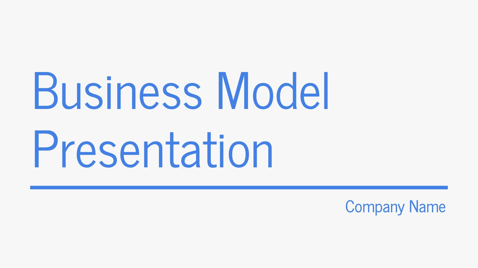Business Model Canvas Presentation
