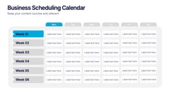 Business Scheduling Calendar Presentation slide 2