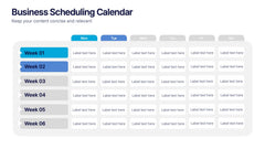 Business Scheduling Calendar Presentation slide 3