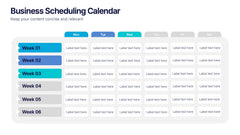 Business Scheduling Calendar Presentation slide 4