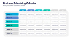 Business Scheduling Calendar Presentation slide 5