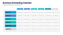 Business Scheduling Calendar Presentation slide 6